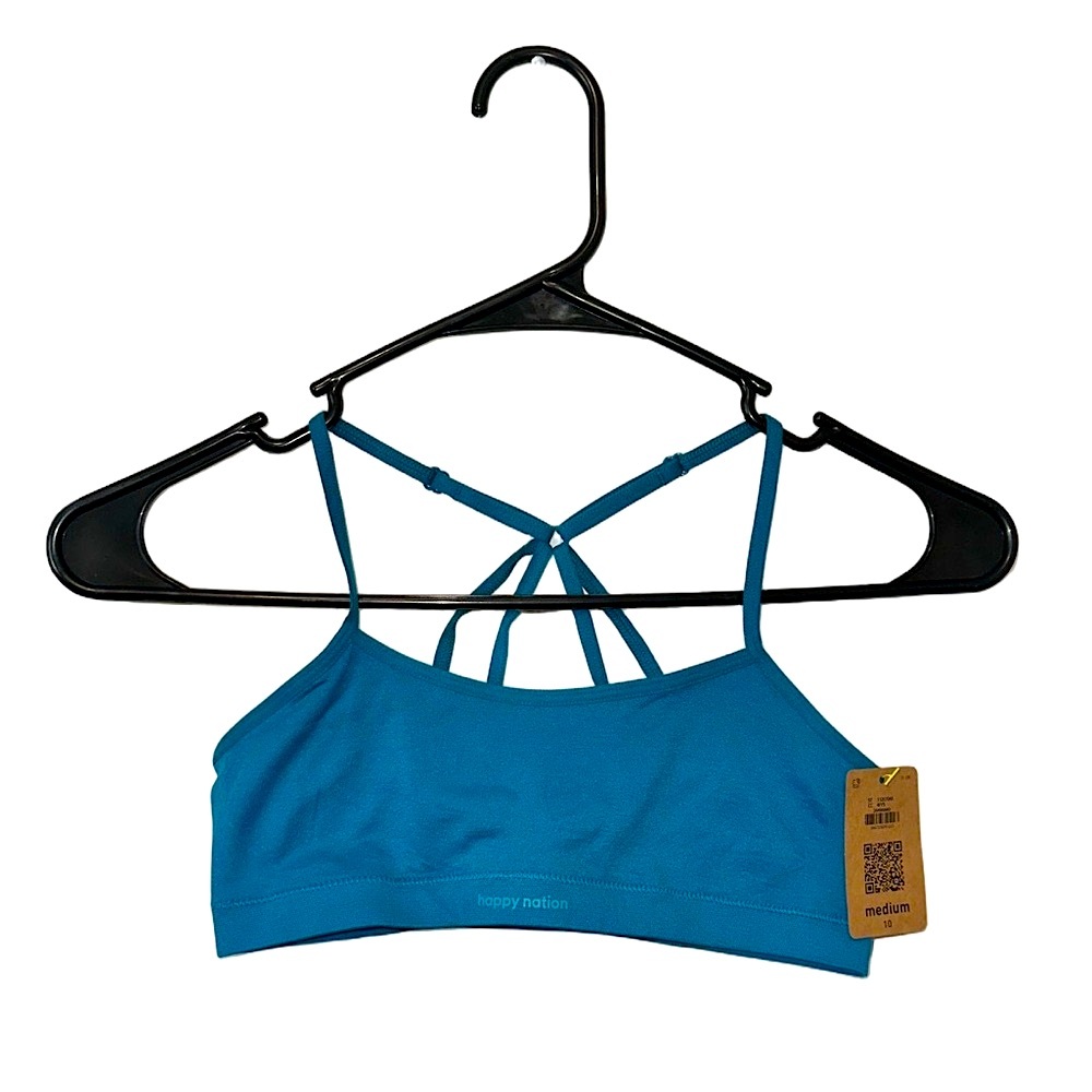 Happy Nation Teal Strappy Bralette